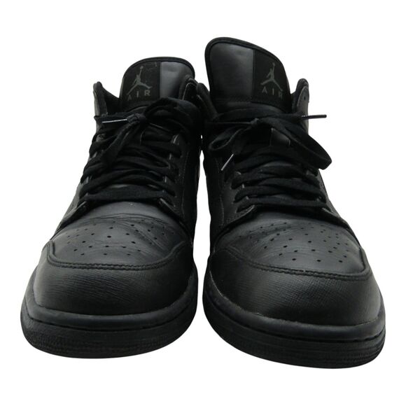 Nike Air Jordan 1 Mid Triple Black 554724-010 Men\'s Shoes Size 13 main image 6
